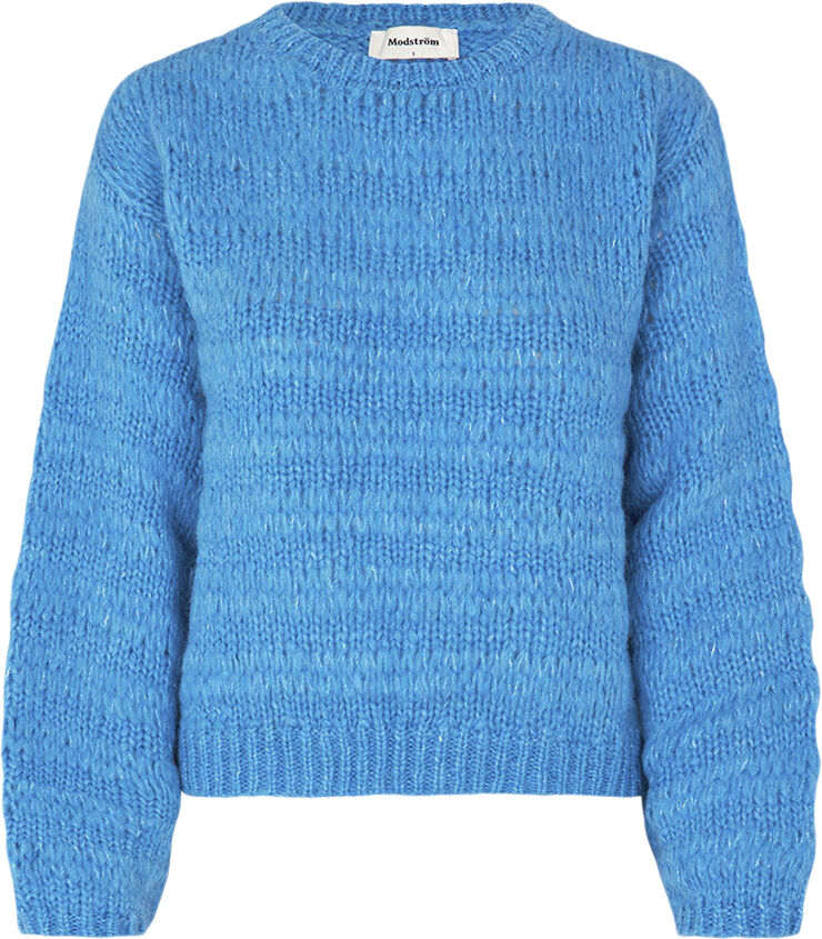 Modström GroverMD Wool o-neck Bonnie blue
