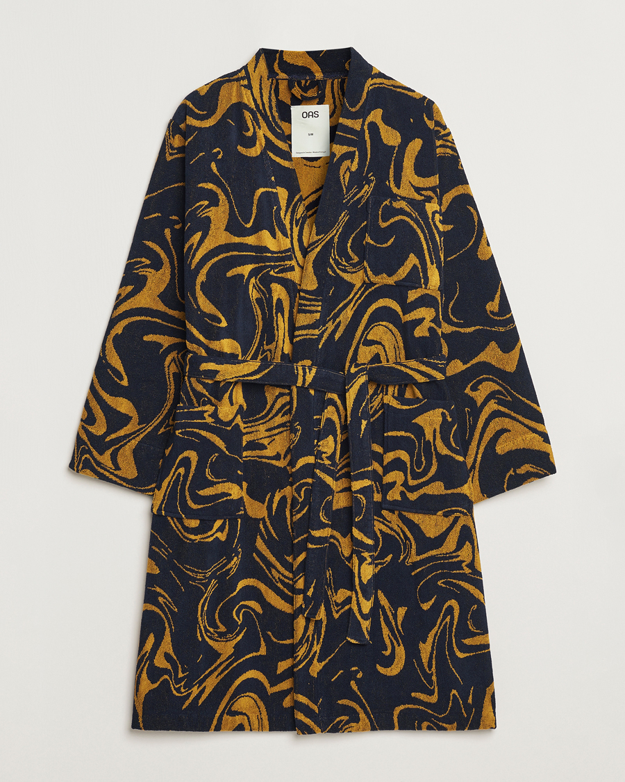 OAS Marble Robe Black/Yellow
