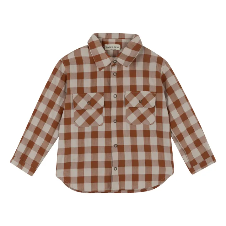 Babe & Tess Chemise Vichy Montana | Terracotta