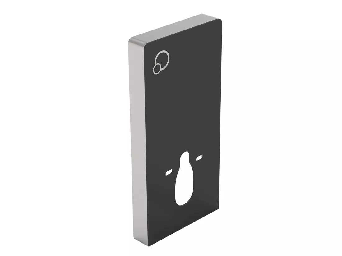 Pack WC suspendu avec bâti-support décoratif - Noir mat - JAVOINE