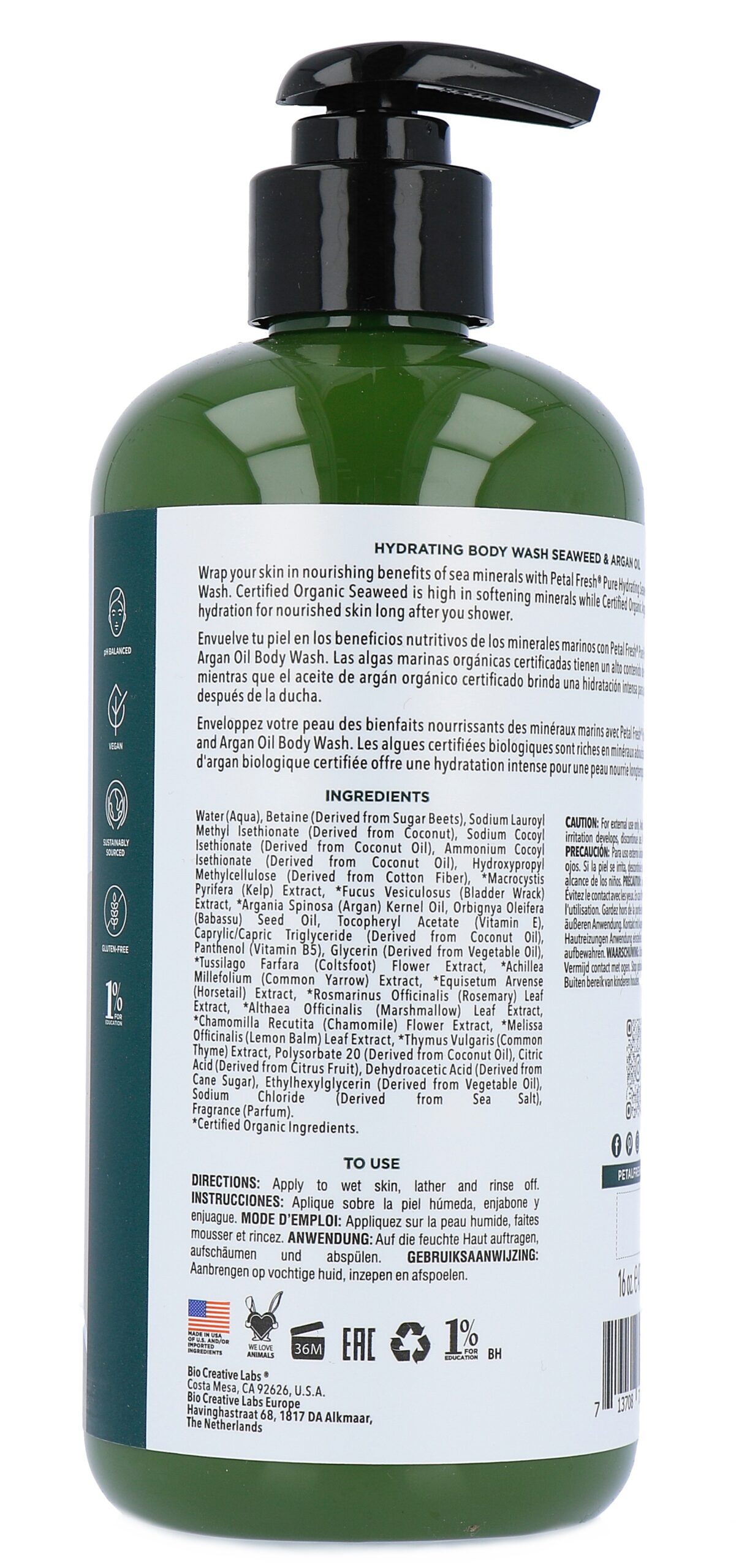 Petal Fresh Showergel Seaweed Arganoil (475 ml)