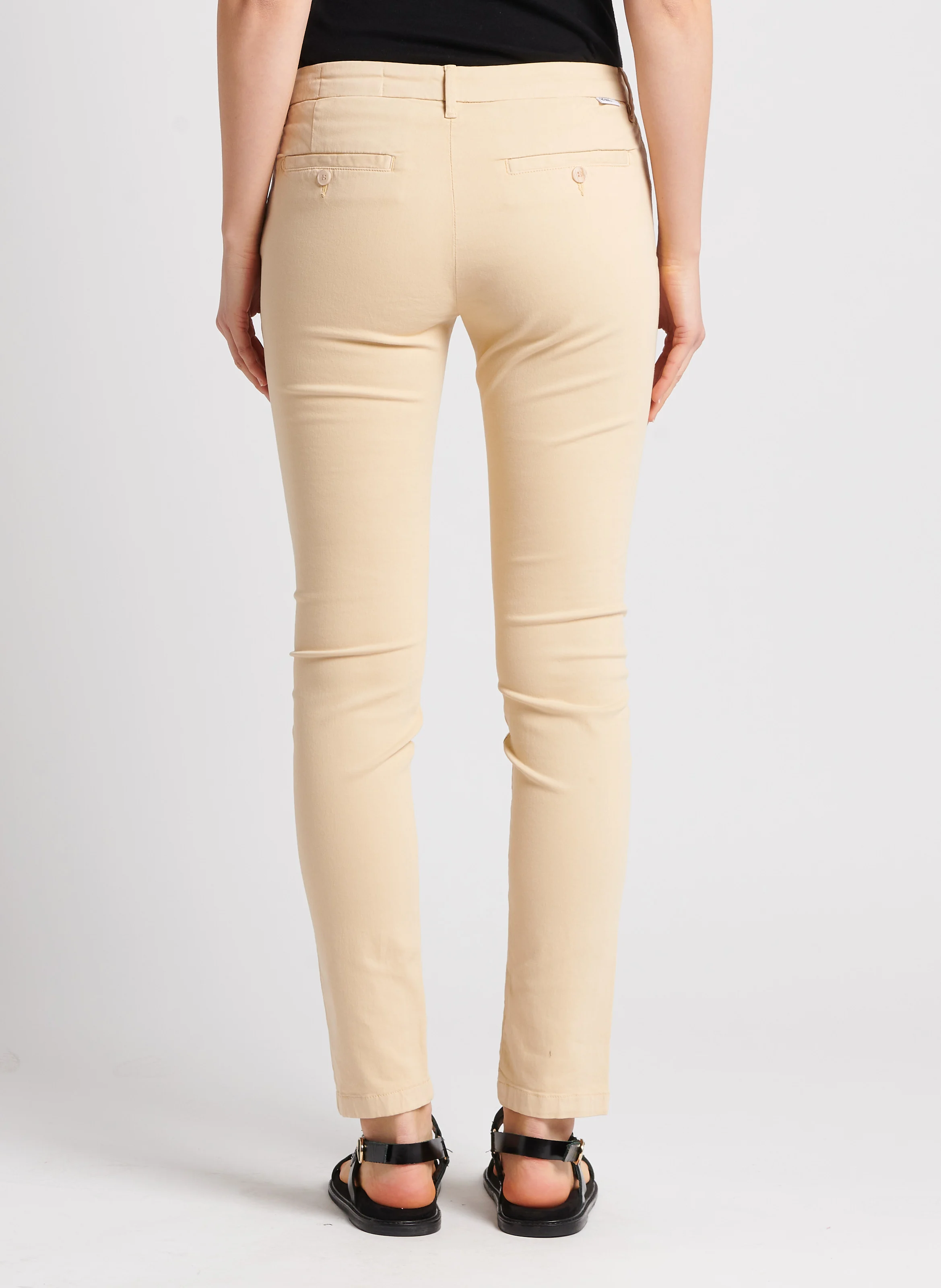 SANDY BASIC 2 - Chino slim en coton mélangé | Jaune