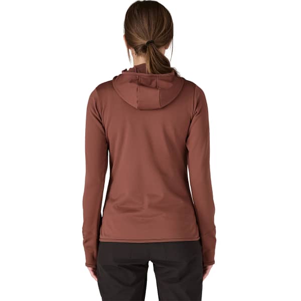 Veste polaire randonnée PATAGONIA W'S R1 THERMAL FULL-ZIP HOODY DULSE MAUVE