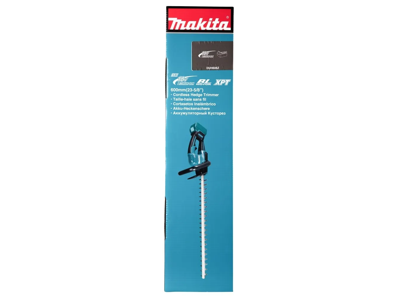 Makita DUH606Z - Hæktrimmer - ledningfri - 18 V - intet batteri - 4000 spm - 60 cm - Skærekapacitet 20 mm - tandmellemrum: 30 mm - 2.7 kg - SOLO