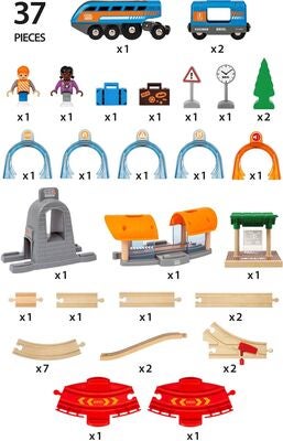 BRIO 33972 Action Tunnel Travel Set (Smart Tech Sound)