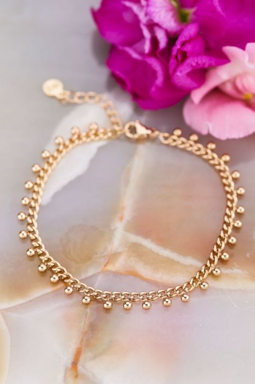 Schakelarmband met bolletjes