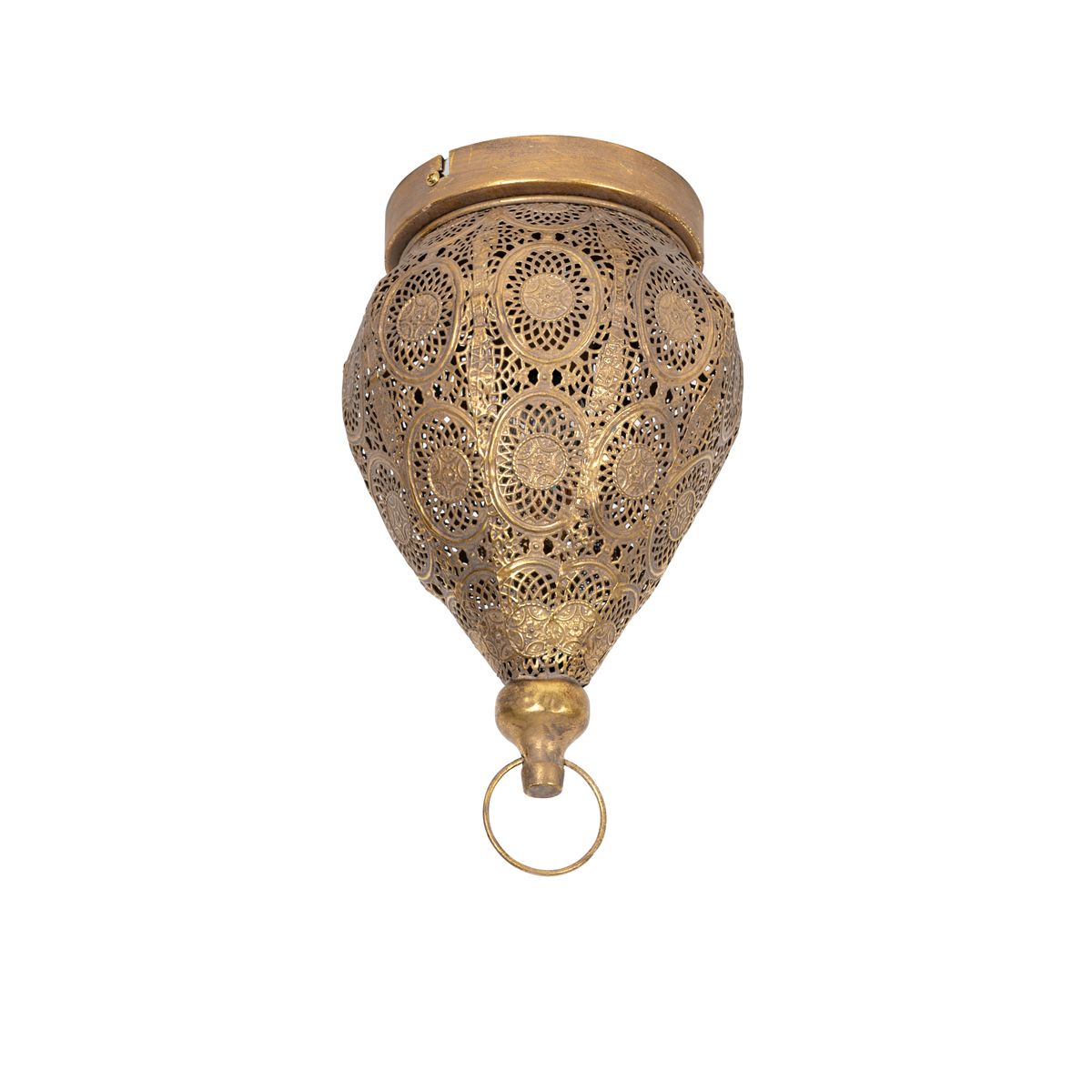 Oosterse plafondlamp goud 19 cm - Mowgli