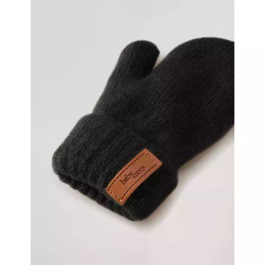 BabyMocs Handschuhe Vegan schwarz