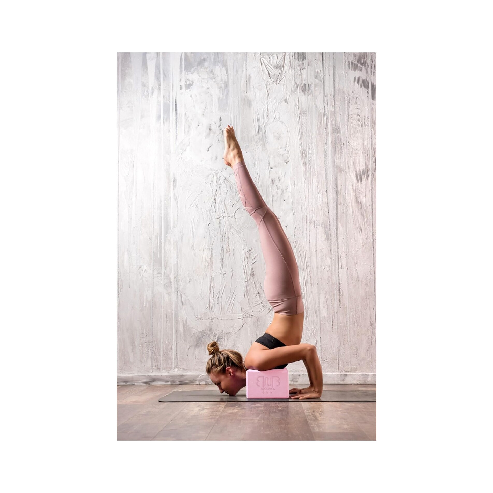 2er Pack Premium Yoga Blöcke Stabile Sportmatte, rutschfest