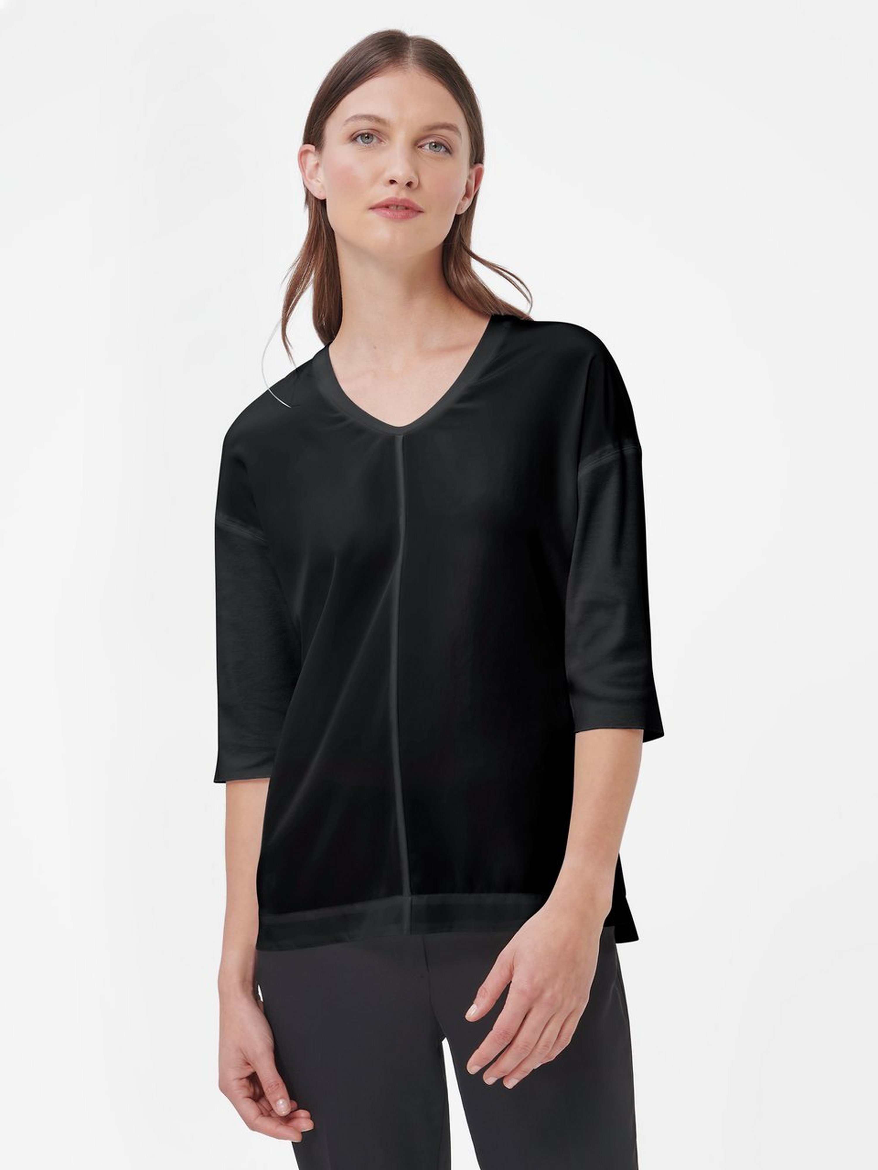 Bluse mit V-Ausschnitt