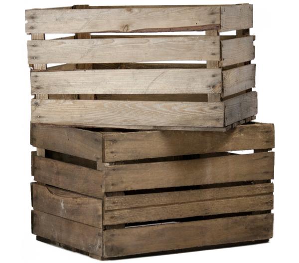 Stijf Holzkiste, natur, ca. B50/H30/T40 cm