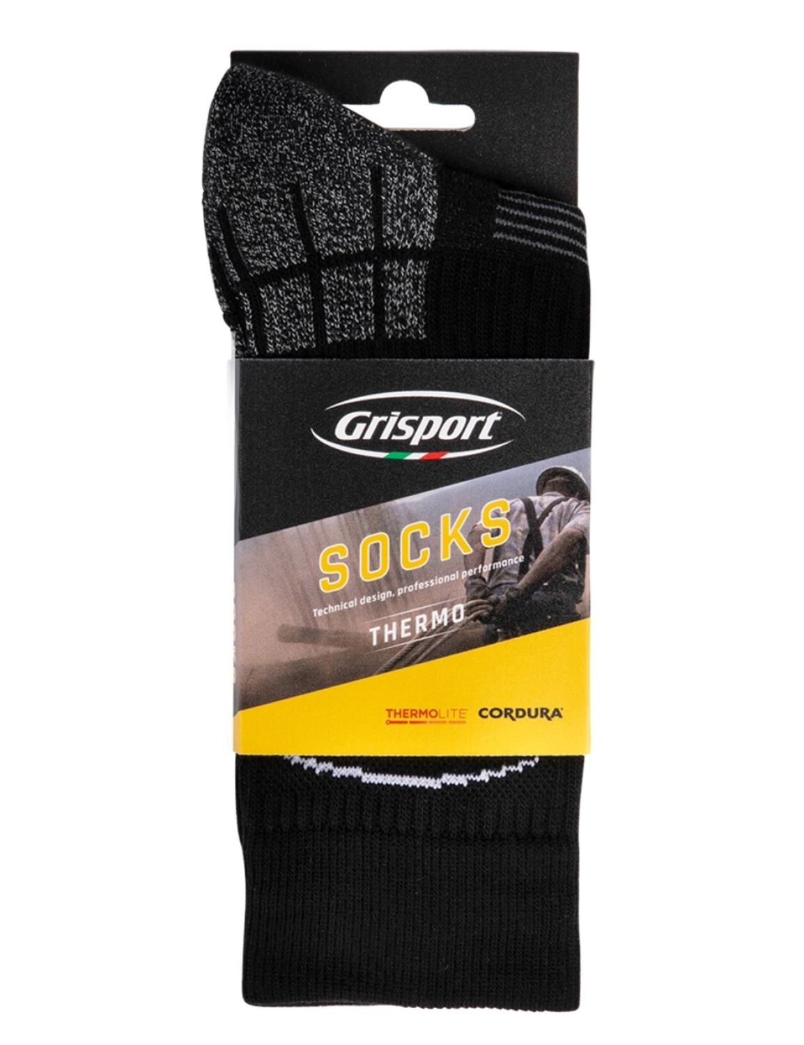 Grisport 25111 Thermo Sokken - Maat 43-46 - zwart