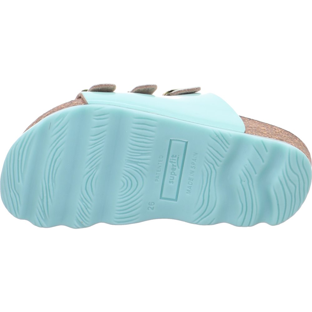 Superfit Fussbettpantoffeln Kinder türkis