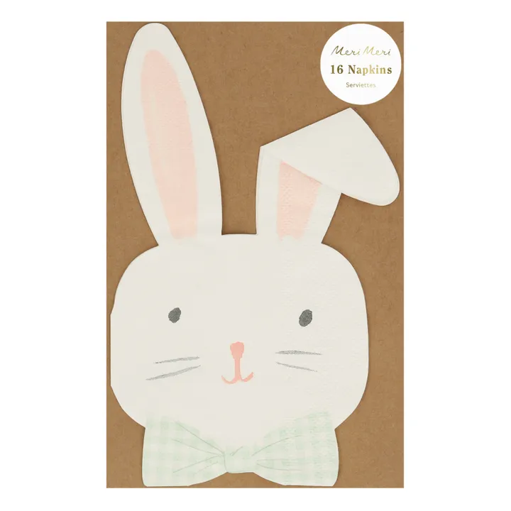 Meri Meri Serviettes Lapin de Pâques - Set de 16 | Pastel