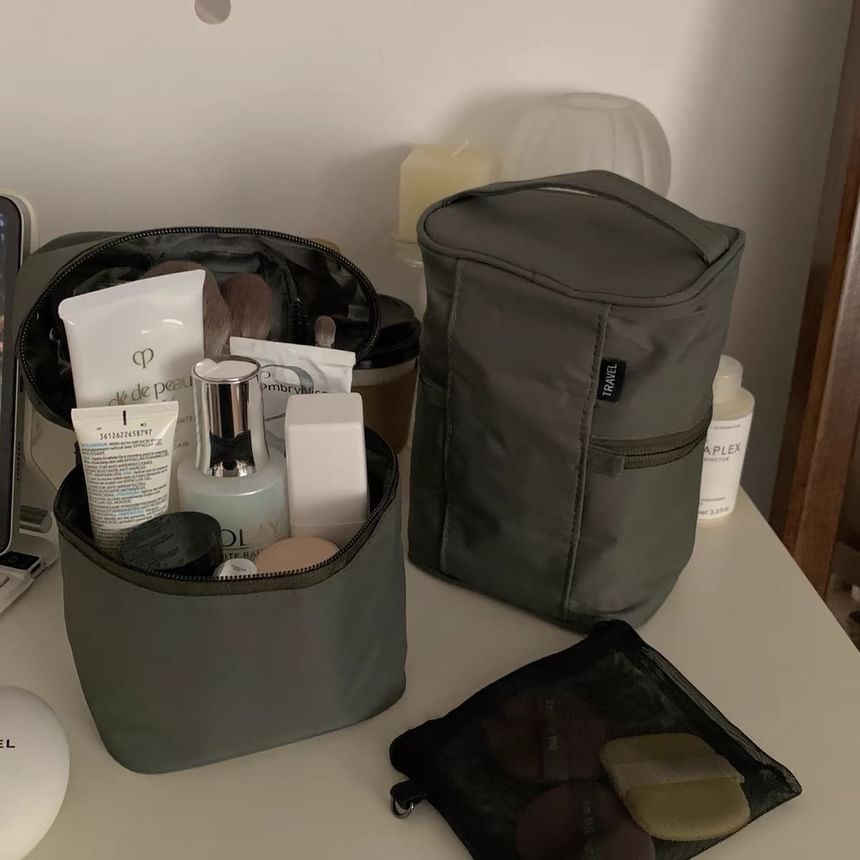 ZenlyHabit - Mini make-uptas van effen nylon (verschillende designs)