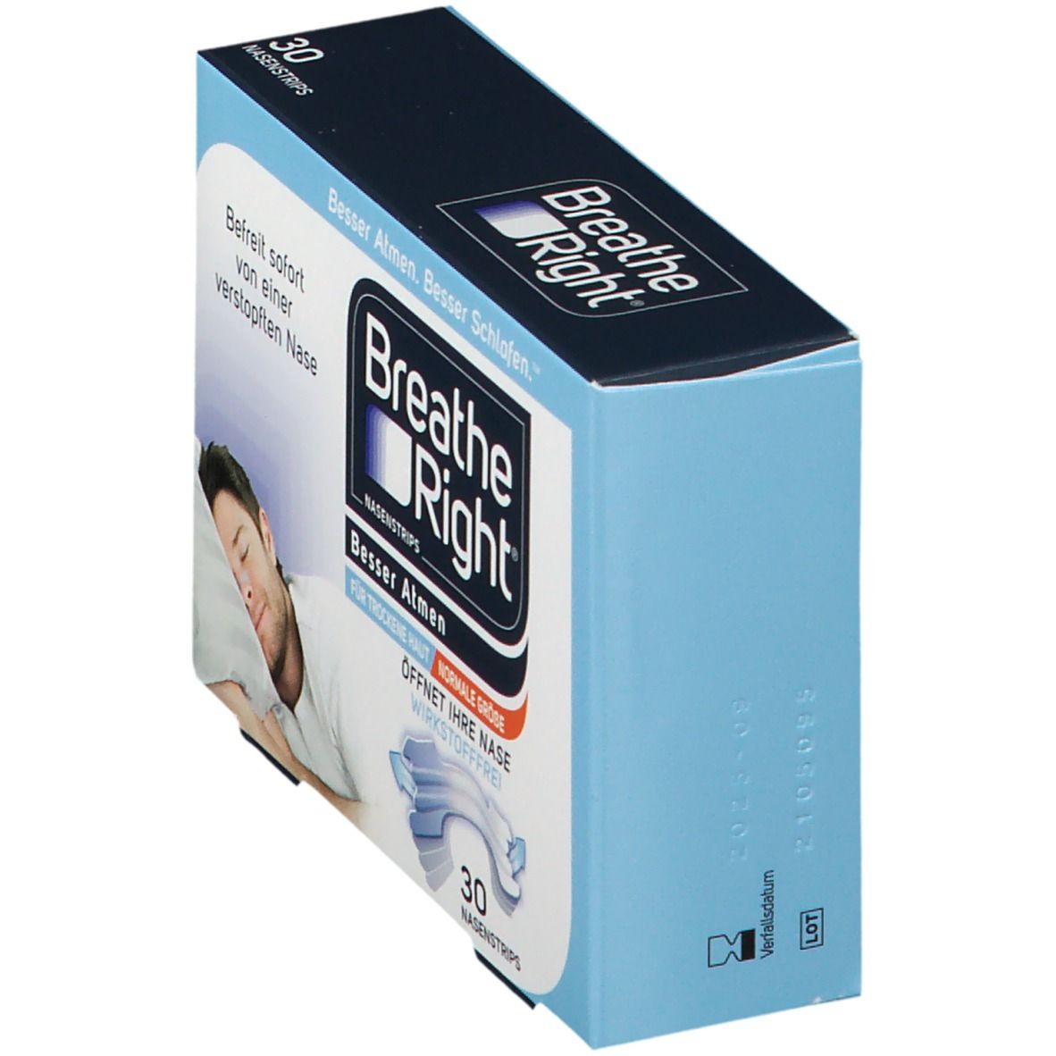 Besser Atmen Breathe Right Nasenstrips transparent, normal