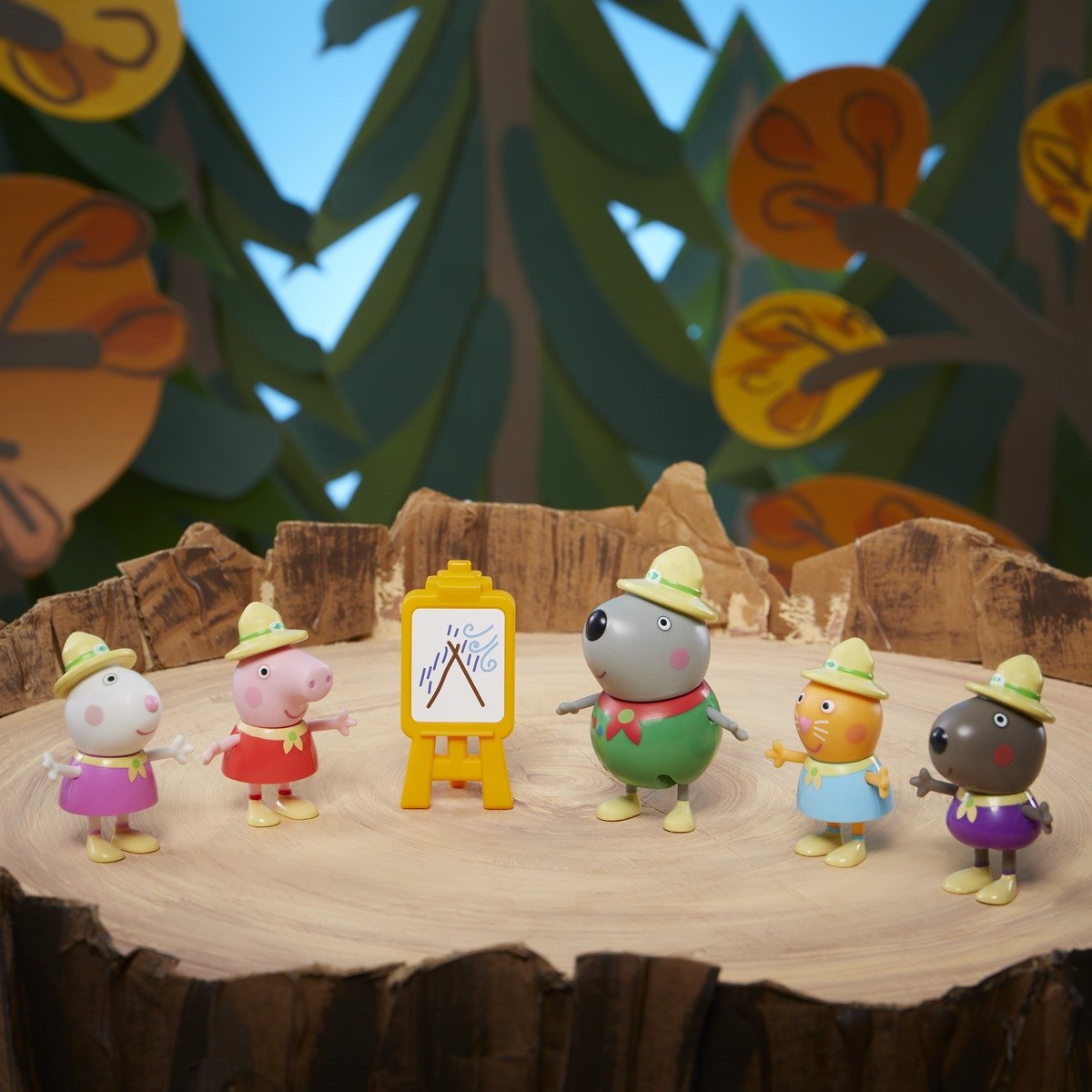 Coffret figurines Peppa Pig et ses amis en forêt