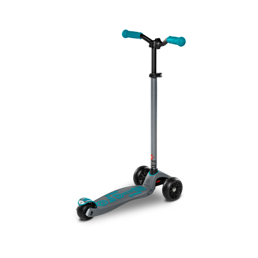 Patinete Maxi Micro Deluxe Pro Cinza/Azul-turquesa