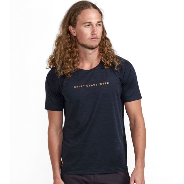 Maillot VTT CRAFT ADV GRAVEL SS TEE BLACK-MELANGE