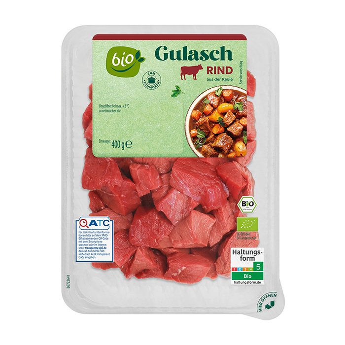 BIO BIO Bio-Rinder-Gulasch 400 g