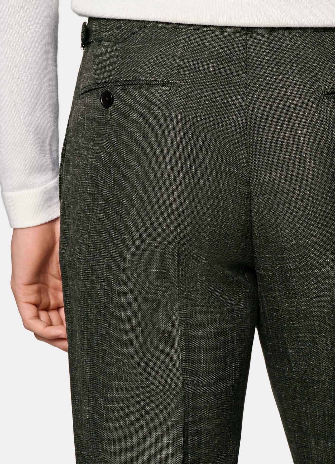 Costume Havana coupe Tailored vert foncé