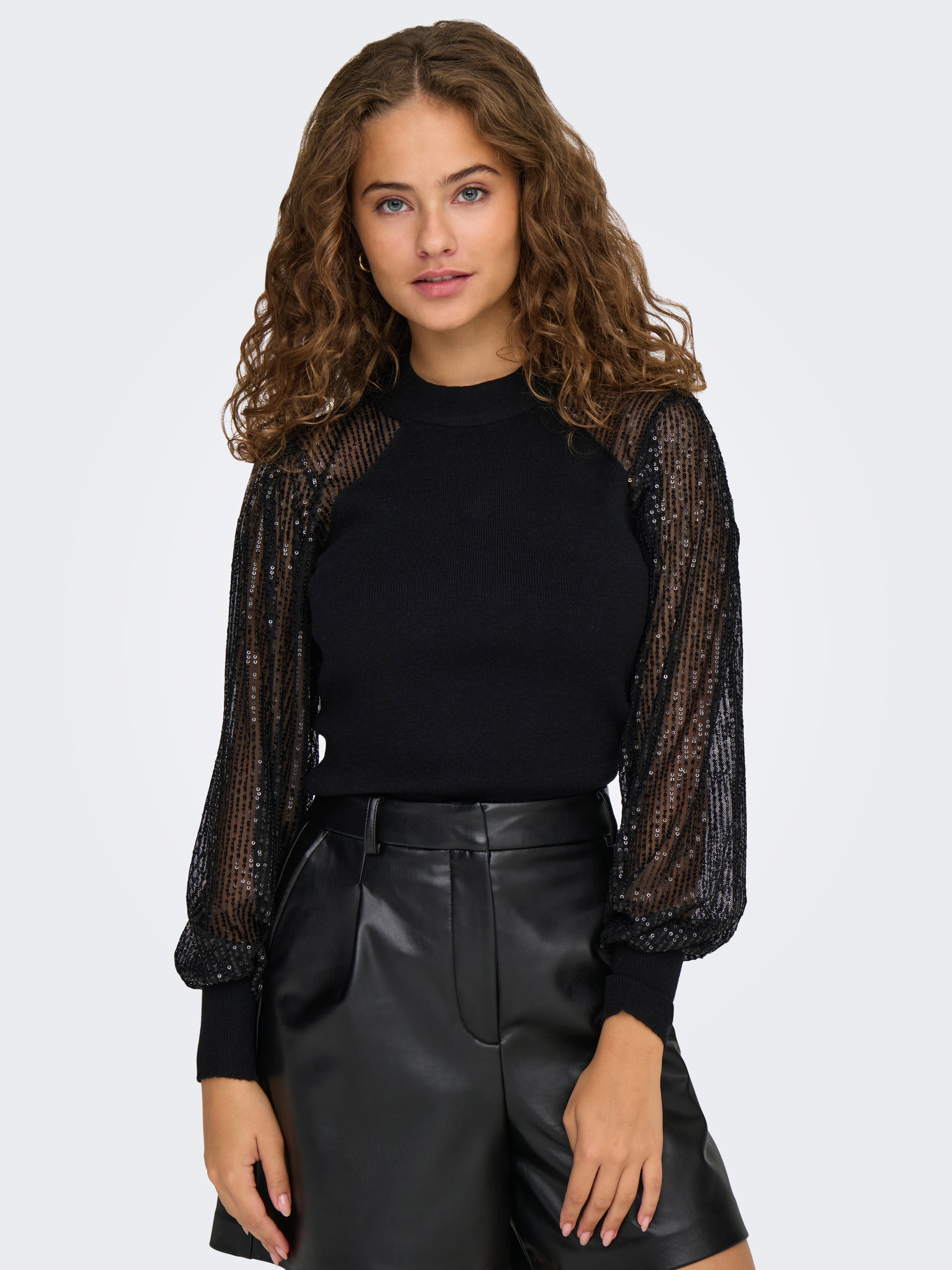 ONLNAJA Strickpullover Black