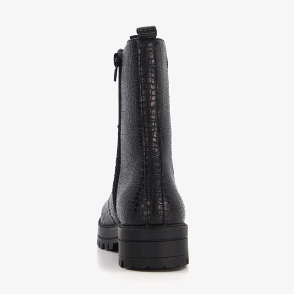 Blue Box meisjes chelsea boots met crocoprint