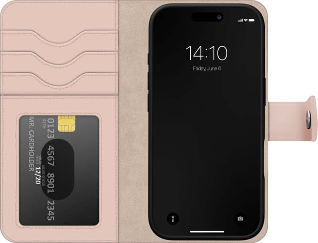 Ideal of Sweden Magnet Wallet+ iPhone 16 pungetui (pink)