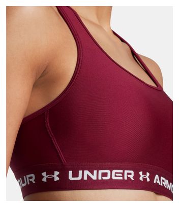 Brassière Under Armour Crossback Mid Rouge Femme
