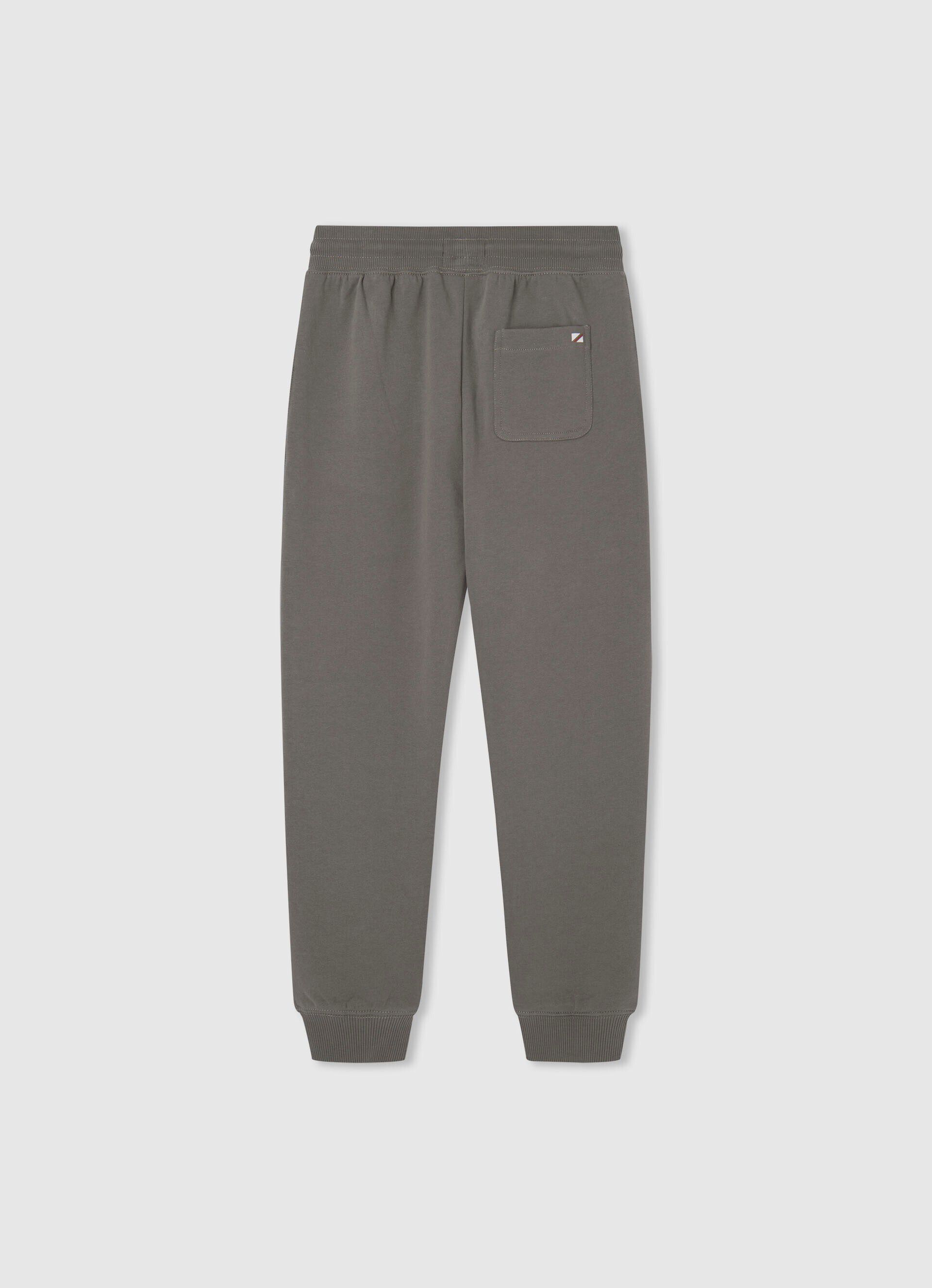 Calça jogger com estampa de logotipo - verde-esmeralda