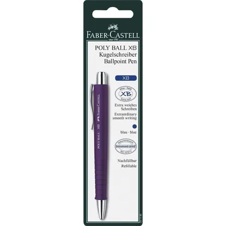 Faber-Castell Kugelschreiber Poly Ball, 1 Stück, 4-fach sortiert