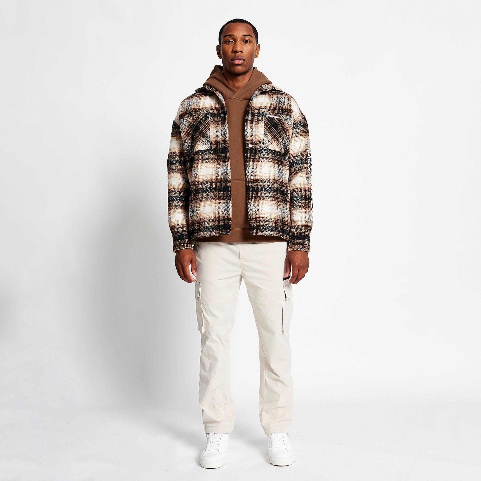 Madison Barclay Chrysl Boxy Check Shacket