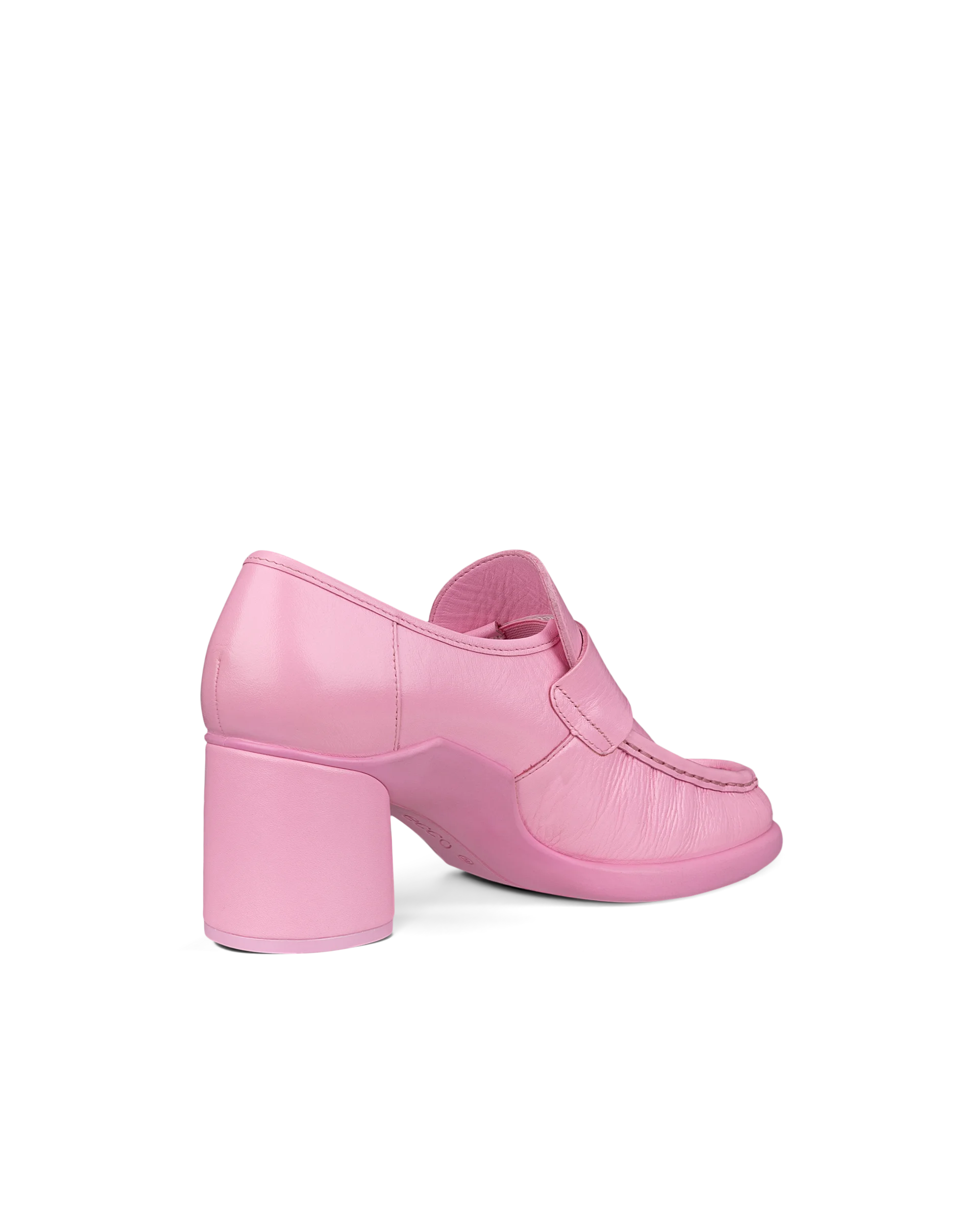ECCO SCULPTED LX 55 Damen Lederloafer mit Blockabsatz Pink