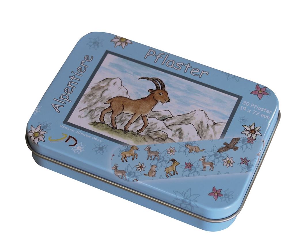 DOELL Heftpflaster 19x72mm Alpentiere Ds 20 Stk
