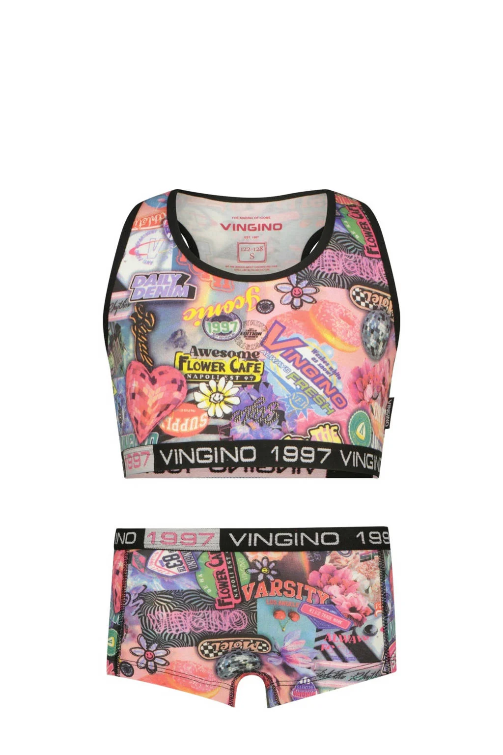 Vingino bh top + short multicolor