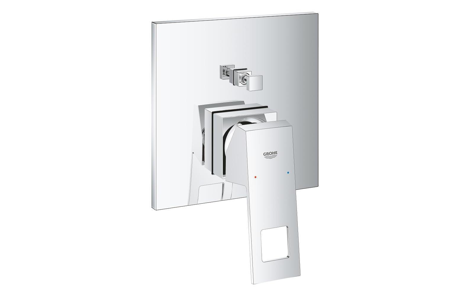 Badewannenarmatur Eurocube 46 mm, Chrom<br>Reglerset für Einhebel-Armaturen