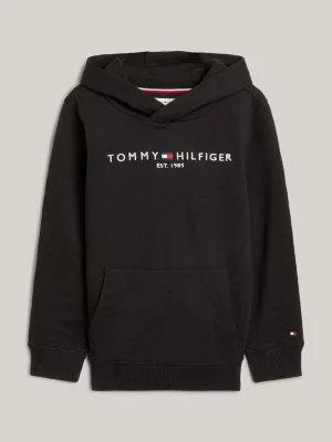 Moletom com capuz em algodão orgânico com logo essencial