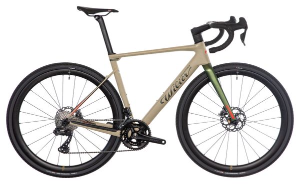 Vélo de Gravel Wilier Triestina Rave SLR Shimano GRX Di2 12V 700 mm Beige Sand Vert 2024