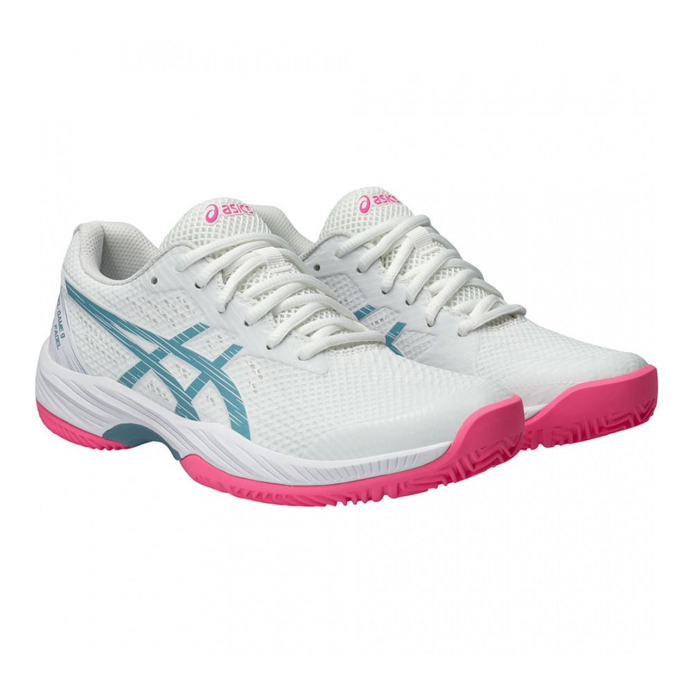 Asics GEL-GAME 9 PADEL - Chaussures de padel Femme white/gris blue