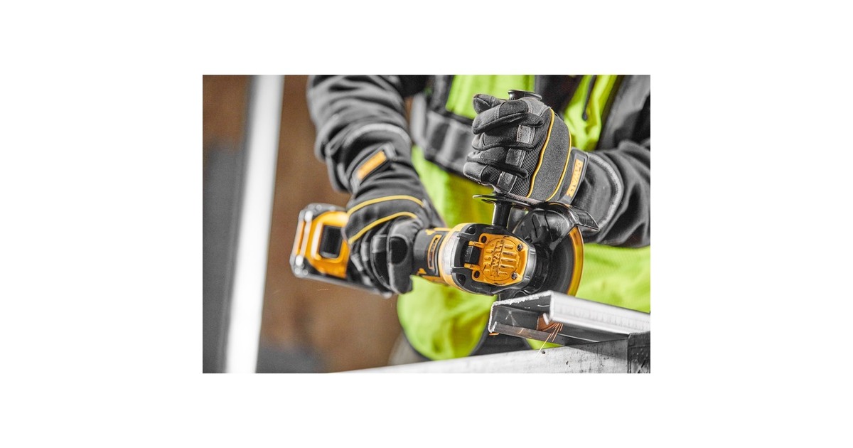 DEWALTDCG409NT-XJ FLEXVOLT Advantage Accu haakse slijper, 18 Volt  (Geel/zwart, Incl. T STAK-Box II, Accu en oplader niet inbegrepen)