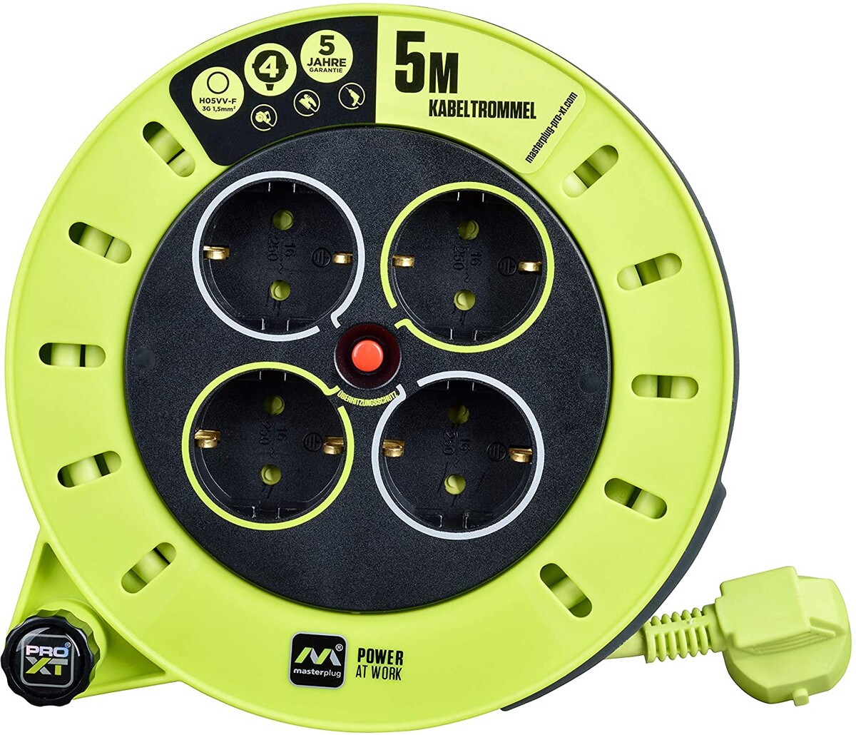 Masterplug ProXT Kabelbox 4-fach Cassette S 5 Meter