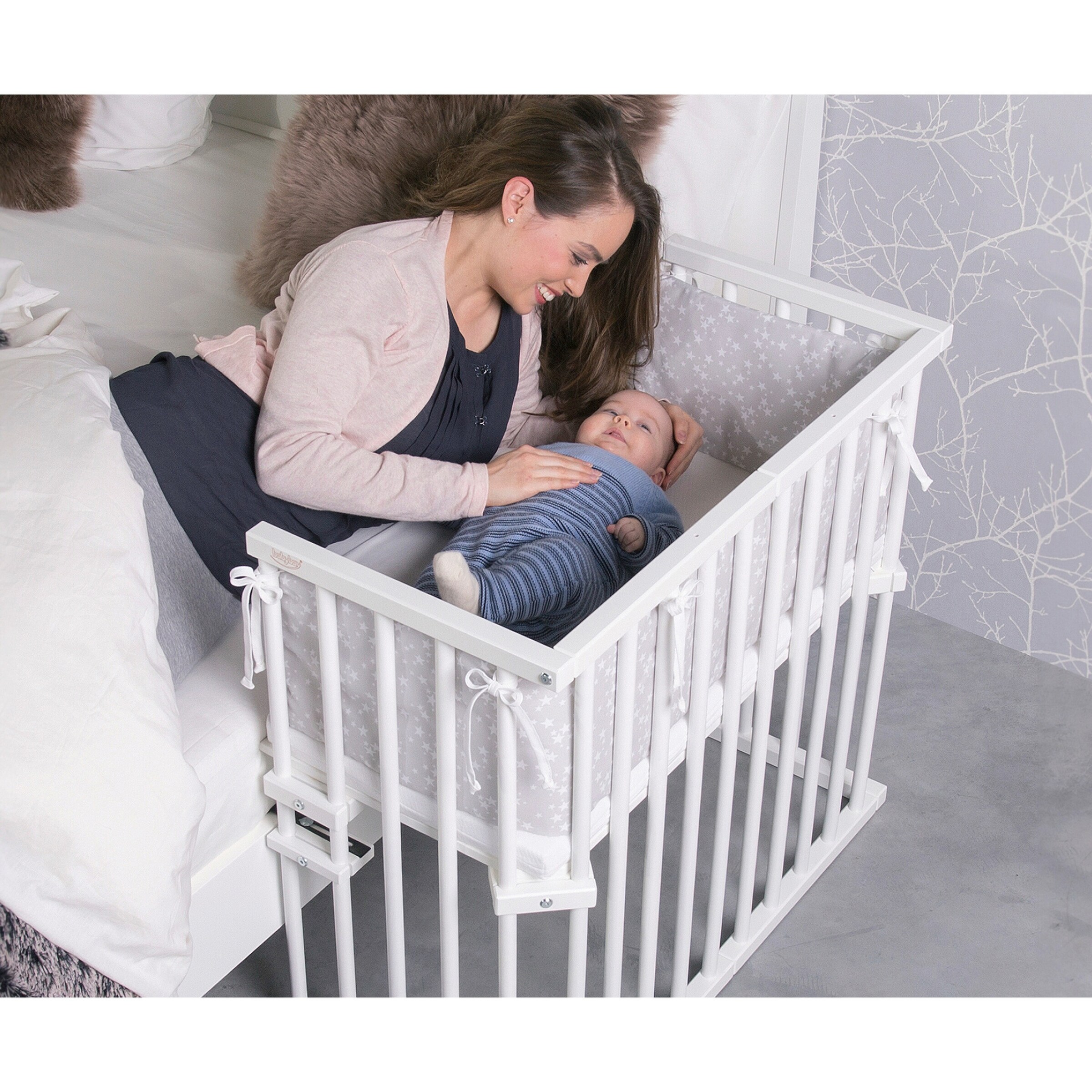 babybay® Beistellbett Midi mit Matratze Classic Soft