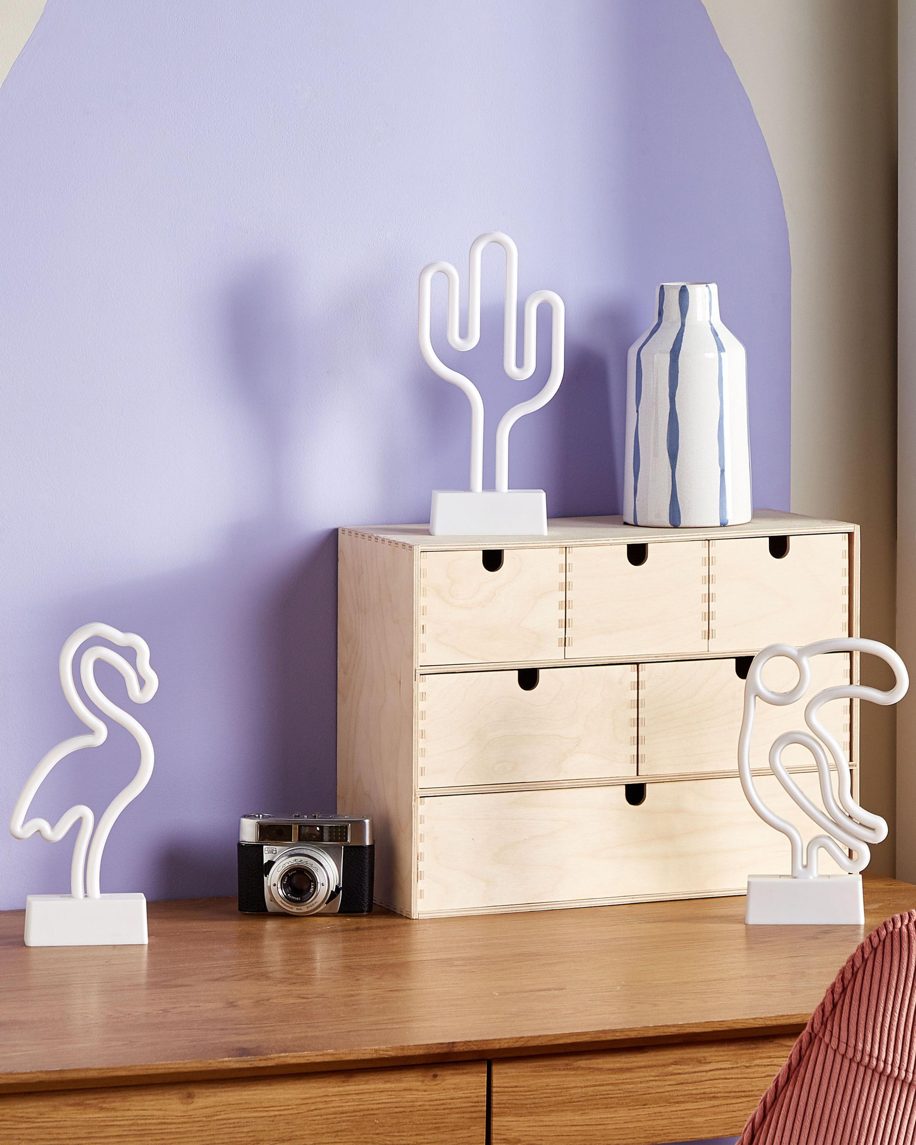 Set van 3 LED neon lichtbord MABEL Meerkleurig