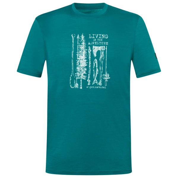 super.natural - Fishing Adventure Tee - Haut en mérinos