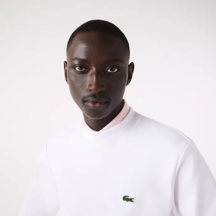 Lacoste Bio Cotton Fleece Crew Sweater Heren