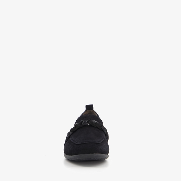 Tamaris Comfort suede dames instappers zwart