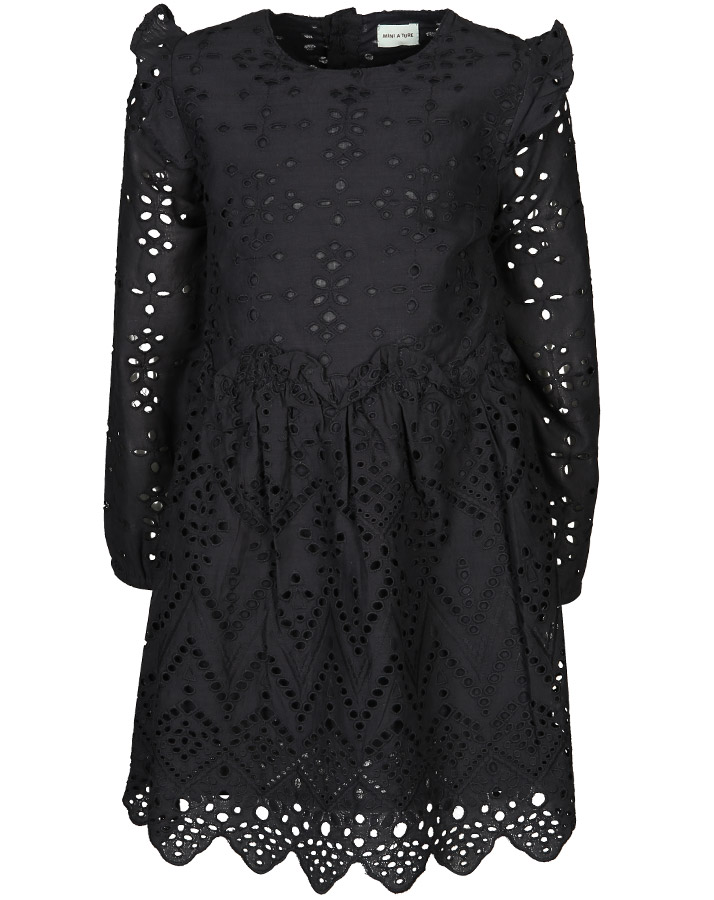 Langarm-Kleid MATTILIA in schwarz