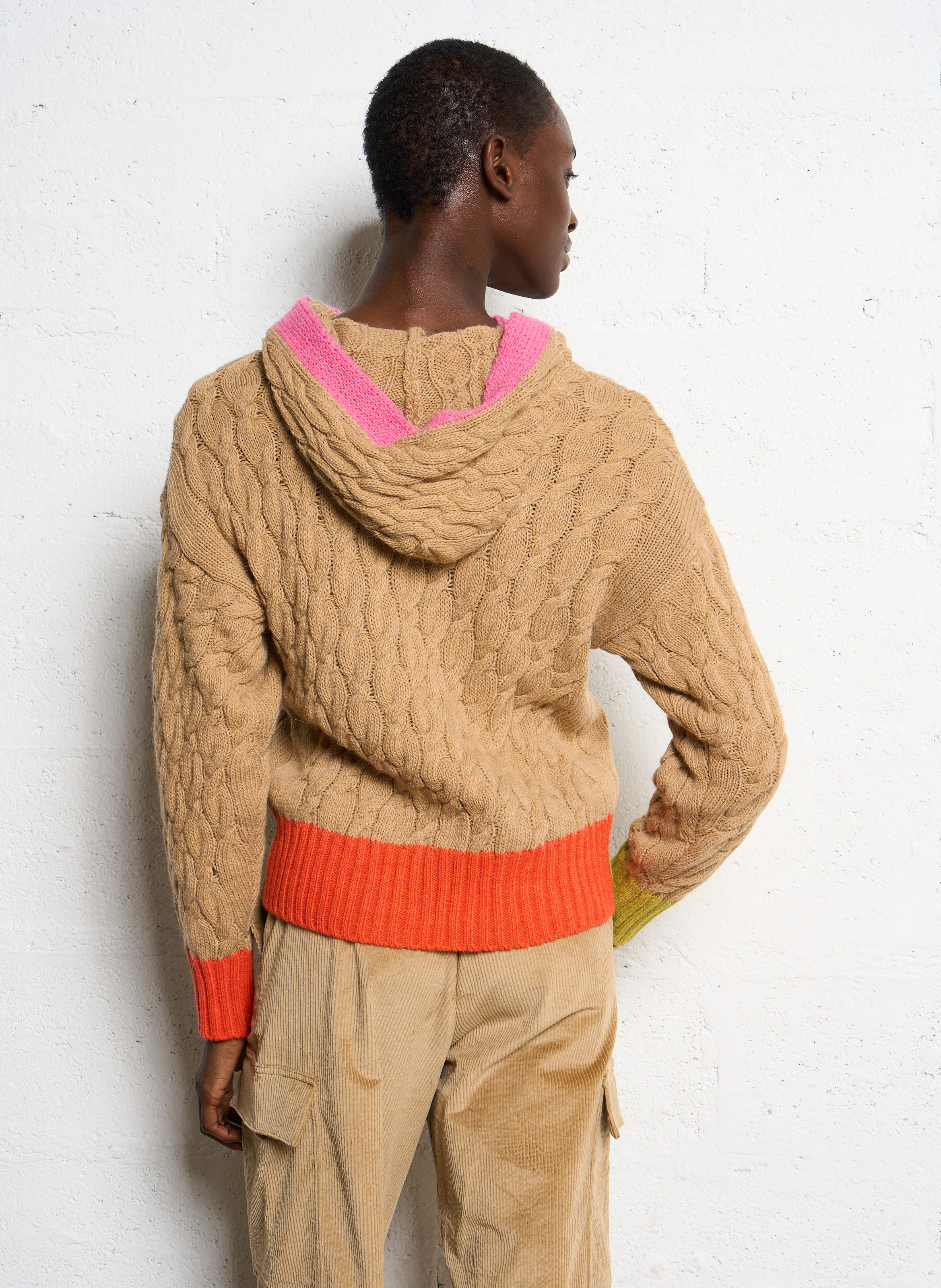COREO - Pull à capuche | Marron