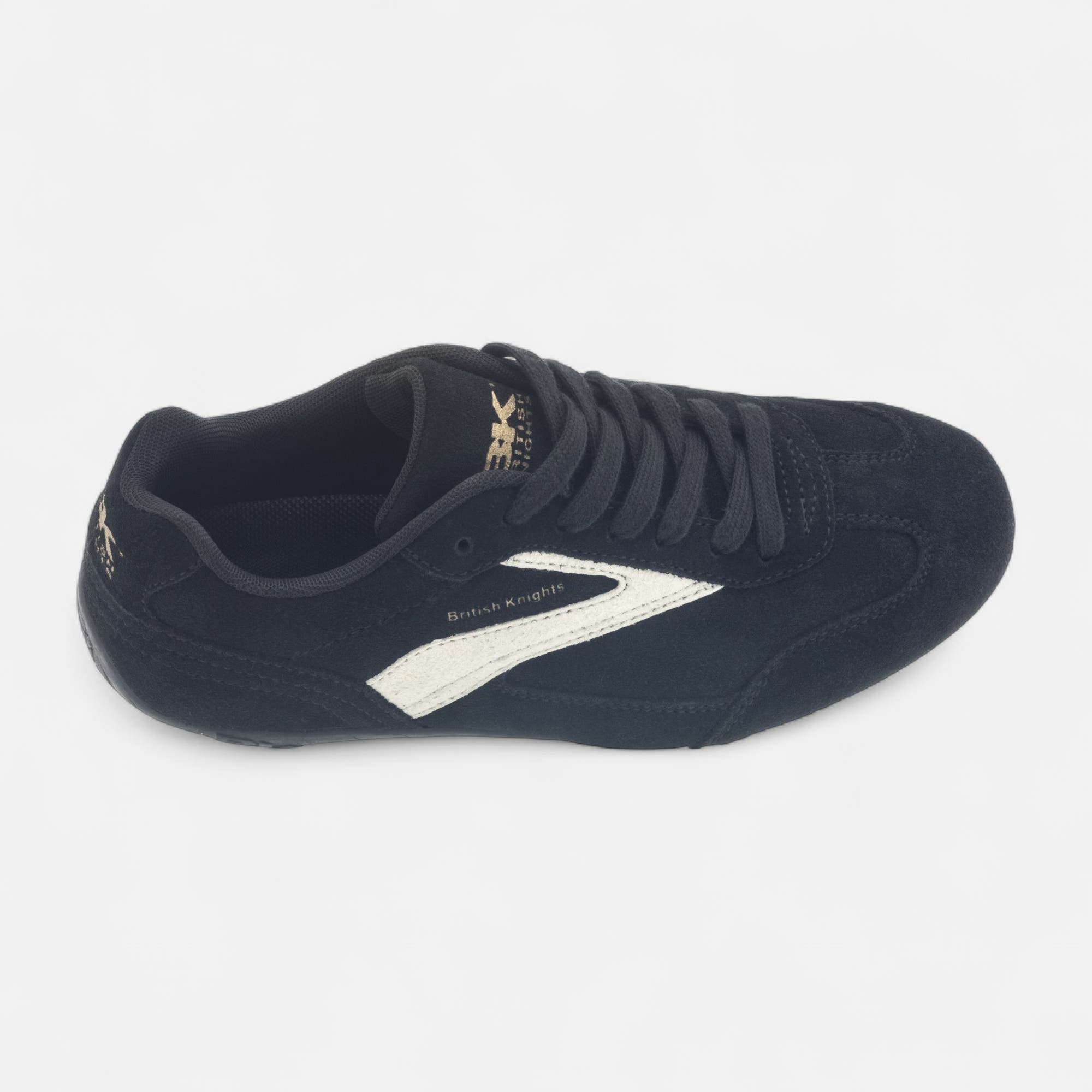 Baskets basses Femme en cuir noir