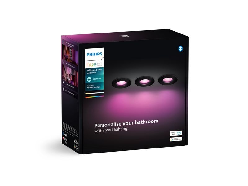 Philips Hue White & Color Ambiance Xamento Einbauspots 3er- Smartes Licht für jeden Raum